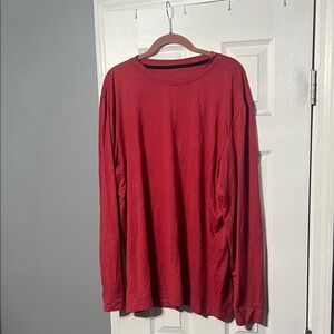 lululemon athletica Red Long Sleeve Tee